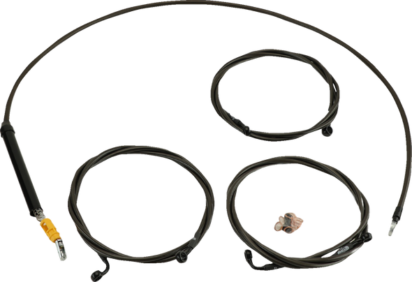 Handlebar Cable/Brake Line Kit - 12" - 14" Ape Hanger Handlebars - Midnight La-8059Kt-13M