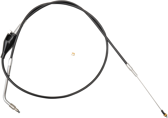 La Choppers Black Vinyl Braided Handlebar Idle Cable - Beach Bar La-8100Id04B