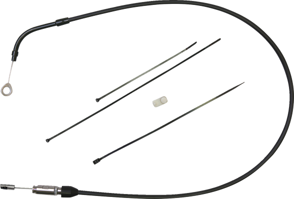 Drag Specialties Quick Connect Clutch Cable - Upper - Bent Tube - 47" - Black/Black