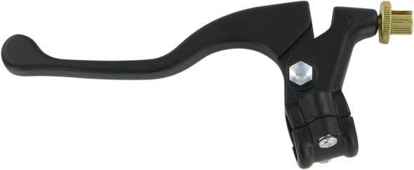 Parts Unlimited Lever Assembly - Left Hand - Shorty - Yamaha - Black