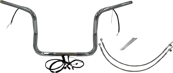 Fat Baggers Inc. Handlebar Kit - Rounded Top - 12" - Chrome 902512