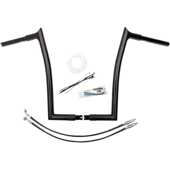 Fat Baggers Inc. Handlebar Kit - Pointed Top - 16" - Black 909316-B