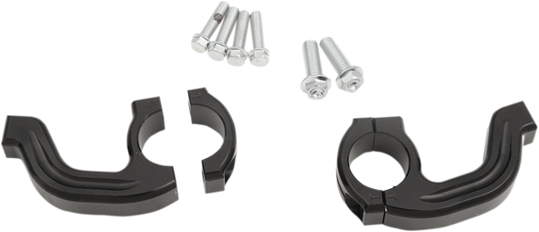 Moose Racing Handguard Clamp - Contour - Twinwall - Black 50-260B