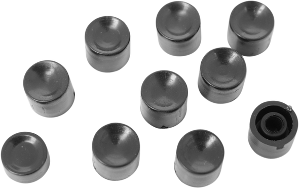 Drag Specialties Button Cap - Turn Signal - Long - Black
