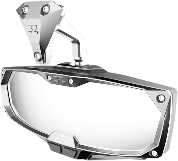 Seizmik Mirror - Halo R - Rear View W/Led Cabin Light - Rectangle - Silver W/Silver Bezel - Can Am X3 56-18022 Seizmik Mirror - Halo R - Rear View W/Led Cabin Light - Rectangle - Silver W/Silver Bezel - Can Am X3 56-18022