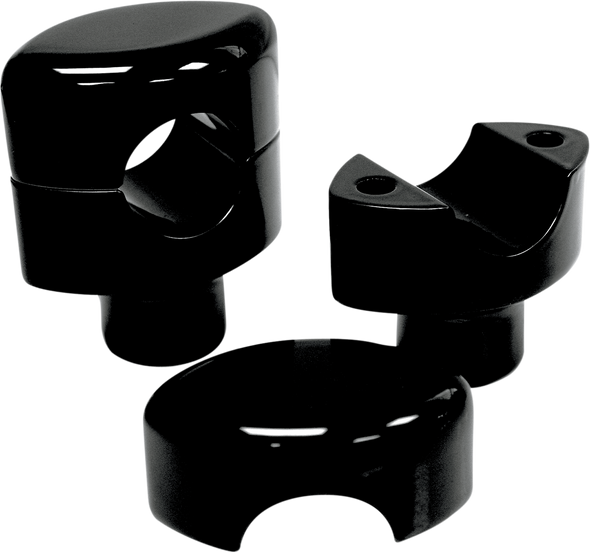 La Choppers Risers - Hefty Smooth - 1-1/2" - Black La-7406-01B
