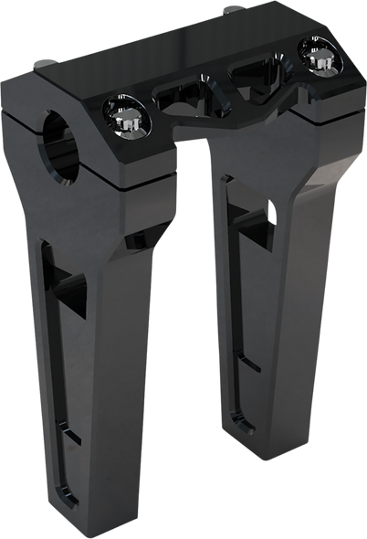 La Choppers Risers - Straight - 6" - Black Anodized La-7470-06B