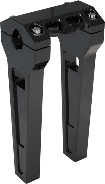 La Choppers Risers - Straight - 8" - Black Anodized La-7470-08B