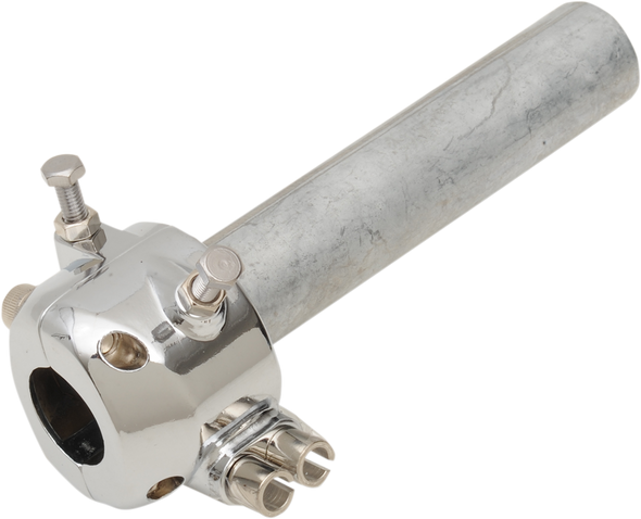 Emgo Throttle - Dual Cable - 7/8" - Chrome 44-29474