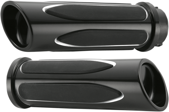 Arlen Ness Grips - Comfort - Deep Cut - Cable - Black 07-051