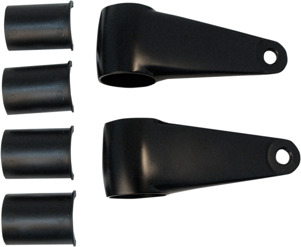 Emgo Headlamp Mounting Brackets - Black 66-35832