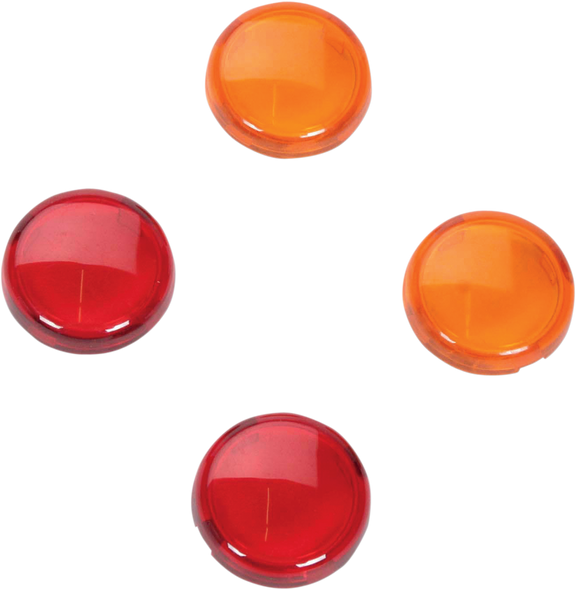 Drag Specialties Mini-Duece Lens Kit - Amber/Red