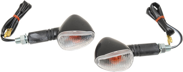 K&S Technologies Marker Lights - Single Filament - Black/Clear 25-8403 K&S Technologies Marker Lights - Single Filament - Black/Clear 25-8403