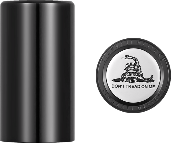 Figurati Designs Docking Hardware Covers - Don'T Tread On Me - Long - Black Fd40-Dc-2545-Bk