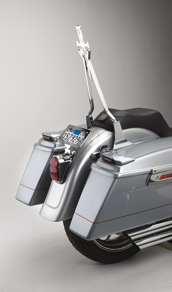 Cycle Visions Sissy Bar Stick - Chrome - 18" Daggertude - Wide Cv-8010