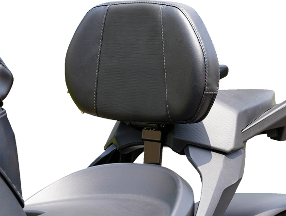 Show Chrome Grande Backrest - Driver - Ballistic Black Stitch - Ryker '19-'24 41-416Gc