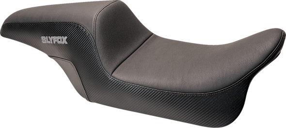 Drifter Seat - Gray Logo - Smooth Vinyl - Carbon Fiber - Fl '08-'23 0801-1615