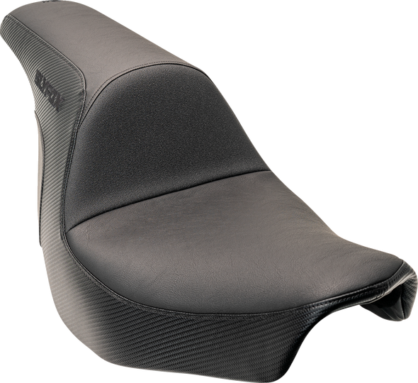 Lowrider Drifter Seat - Black Logo - Smooth Vinyl - Carbon Fiber - Fxlr/Flsb '18-'24 0802-1589
