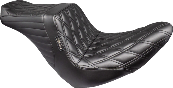 Le Pera Tailwhip Up Seat - Double Diamond - Black - Flsb/Fxlr '18-'24 Lyru-580Dd