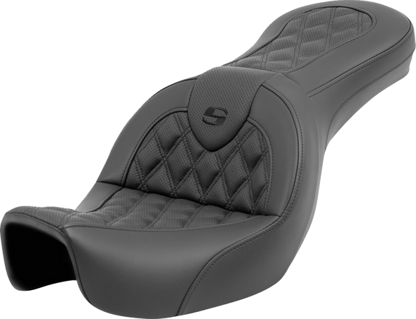 Saddlemen Roadsofa Seat - Lattice Stitch - Without Backrest - Fxd '06-'17 806-04-182