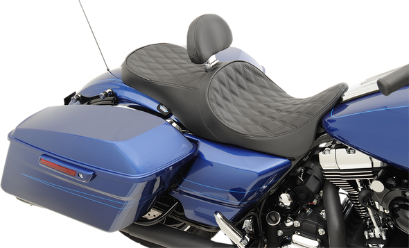 Drag Specialties Low Forward Touring Seat - Diamond - Fl '08-'23