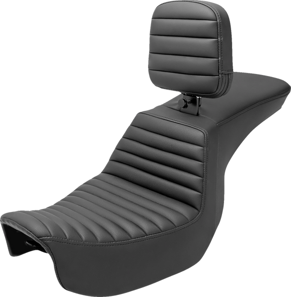 Saddlemen Tour Step-Up Seat - Rider Backrest - Tuck-N-Roll - Dyna '06-'17 806-04-191Br