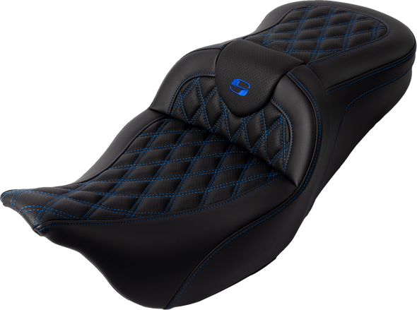 Roadsofa Seat - With Backrest - Blue Stitch - Fl '08-'23 808-07B-182B1