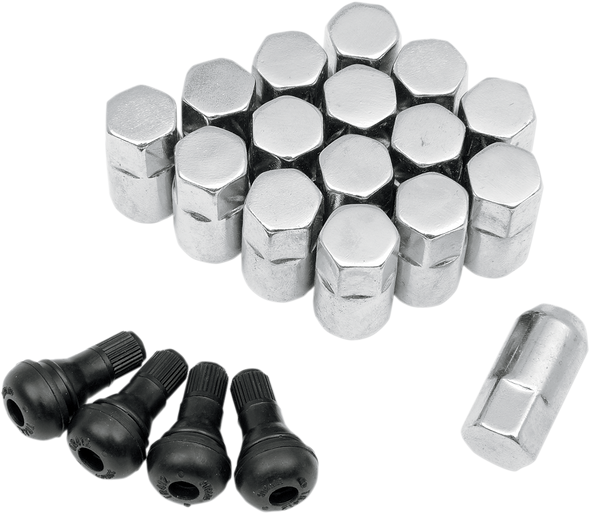 Moose Utility Lug Nut - 3/8"-24 - Chrome - Tapered - 16 Pack Sp300Mo201