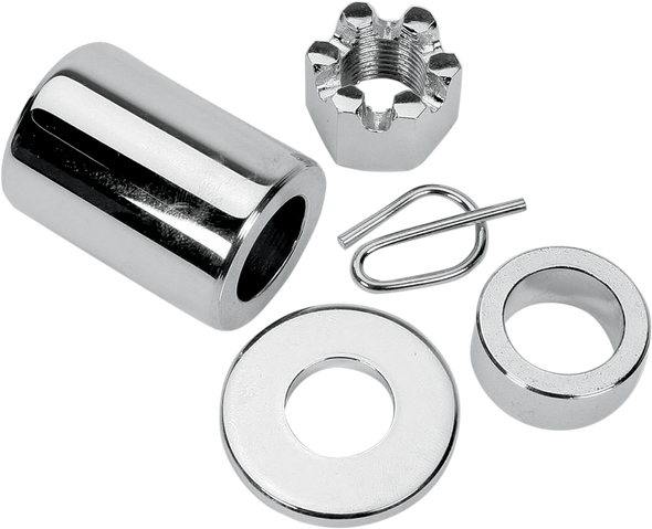 Colony Axle Spacer - Rear - Chrome - Kit - 00-05 Dyna 2038-4