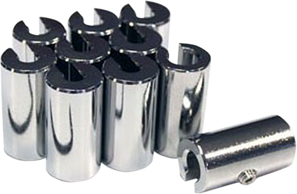 No-Mar Wheel Weights - Re-Usable - 1-1/4 Oz - Chrome - 10 Pack Wt-Spk10Ch-125