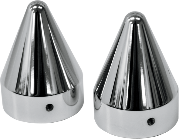 La Choppers Axle Caps - Chrome - Spike La-7811-00