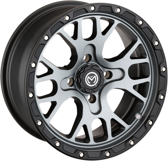 Moose Utility Wheel - 545X - Front/Rear - Gray - 14X7 - 4/110 - 5+2 545147110Sgbl54