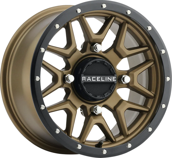 Raceline Wheels Wheel - Krank - Simulated Beadlock - Front/Rear - Bronze - 14X7 - 4/137 - 5+2 (+10 Mm) A94Bz-47037+10