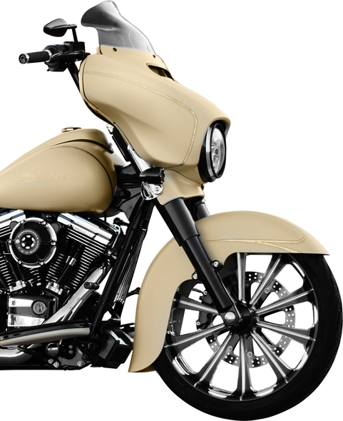 Klock Werks Flare Windshield - 8-1/2" - Dark - Smoke - '14-'22 Flht Kww-01-0210-2014