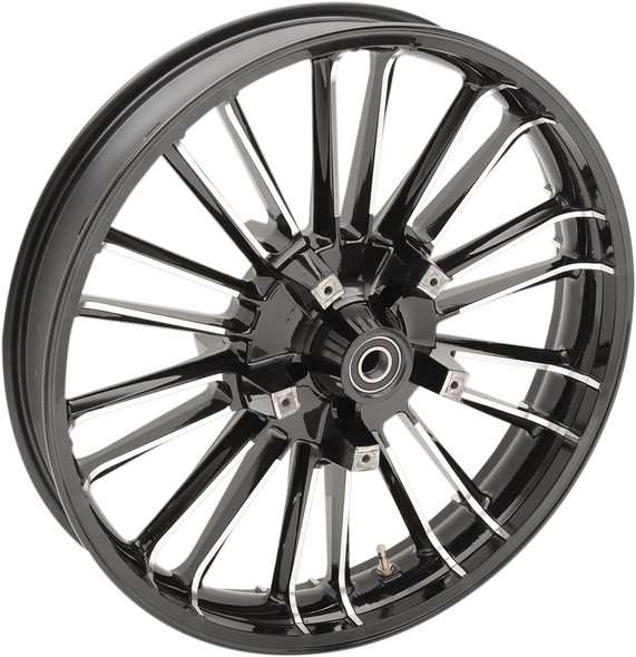 Coastal Moto Wheel - Atlantic 3D - Front - Dual Disc/Without Abs - Black Cut - 21X3.5 - '08+ Fl 3D-Atl213Bc