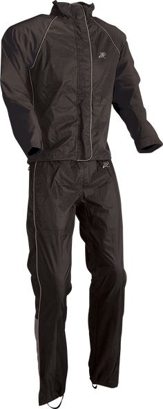 Z1R Women'S 2-Piece Rainsuit - Black - Xl