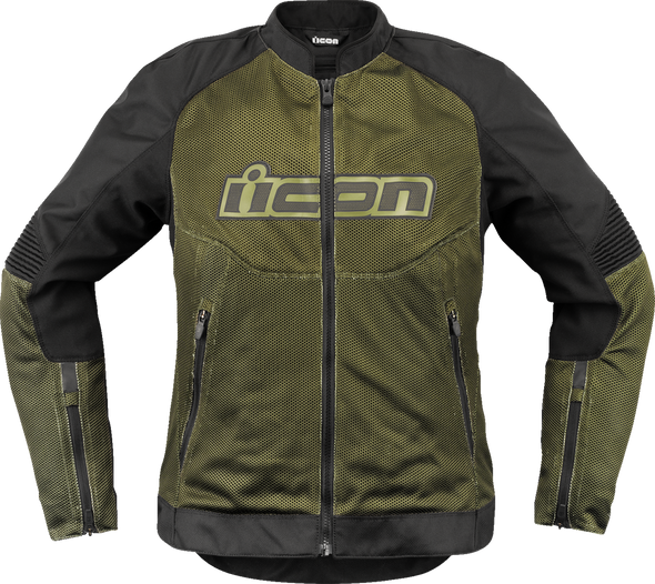Icon Women'S Overlord3 Mesh Jacket - Green - Xl