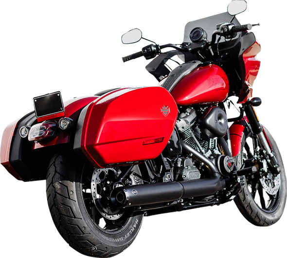 S&S Cycle Grand National Slip-On Muffler - 50 State - 4" Black - M8 Softail 550-1159