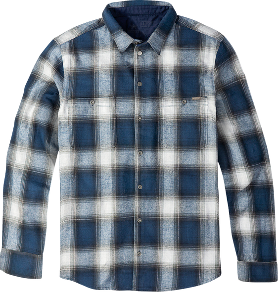 American Biker American Biker Mr Piston Flannel Shirt - Blue - Medium Abbpiston02St61Blmr