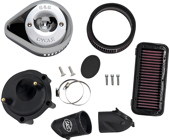 S&S Cycle Stealth Air Cleaner Kit With Cover - Chrome - Indian 170-0827