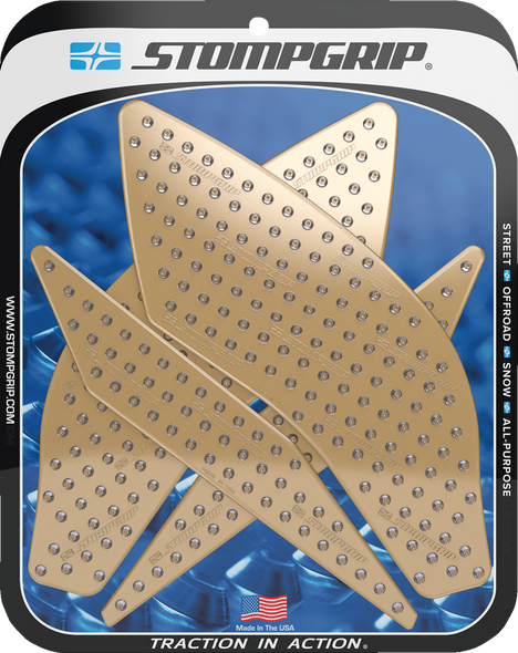 Stompgrip Traction Pad Tank Grips - Volcano - Clear - Yzf-R1/M 55-10-0099C