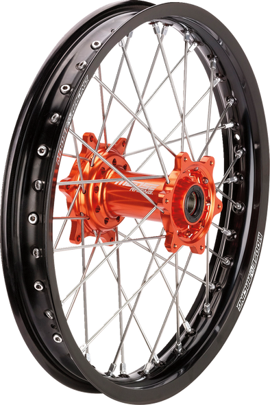 Moose Offroad Wheel Assembly - Sx-1 - Complete - Rear - Black Wheel/Orange Hub - 18X2.15 - Ktm/Gas Gas/Husqvarna Mr-21518-Bkor