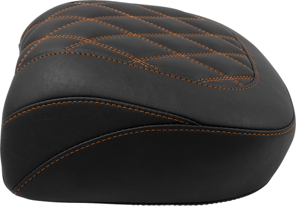Mustang Wide Tripper Seat - Passenger - Mandarin Orange Stitching - Flt/Flh '23-'25 88511Mo