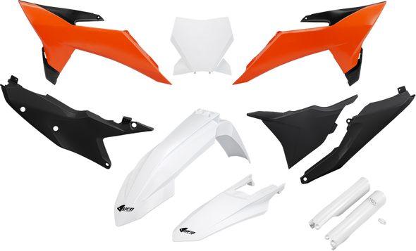 Ufo Body Kit - Black/Orange/White - Ktm - Sx/Sx-F Ktkit532F@444