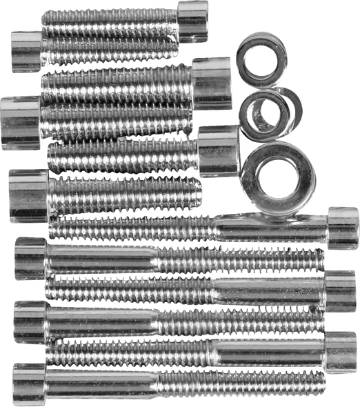 Drag Specialties Bolt Set - Transmission Side Cover - Smooth/Socket-Head