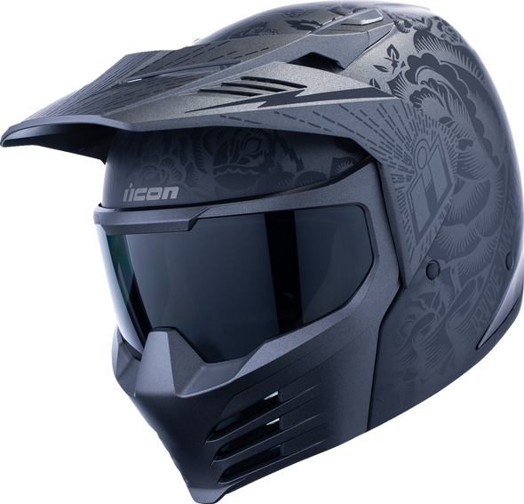 Icon Helmet Elsinore Darkgard Black Xs