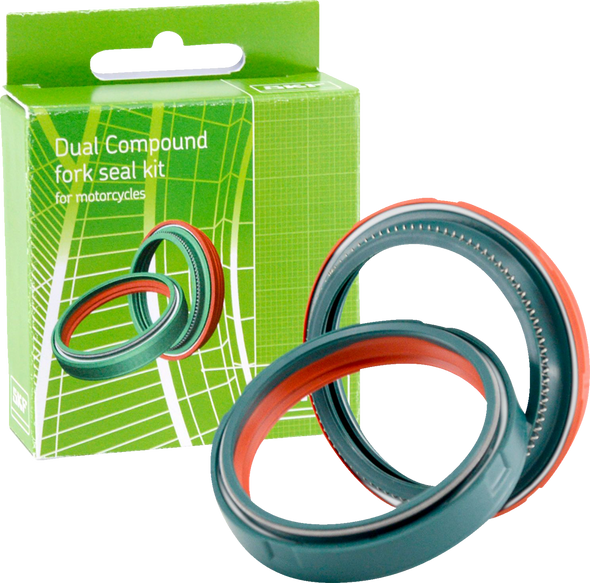 Skf  Fork Seal Kit, Dual Compound, Showa 49 Mm Dual-49S