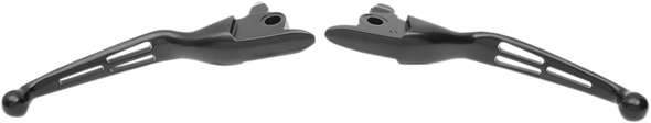 Drag Specialties Levers Blk Slot Flt 17-19