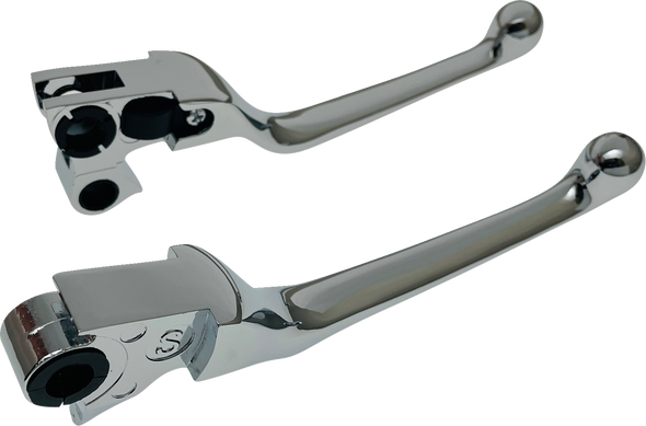 Drag Specialties Lever Set Narrow Chrome 96-17 Bt