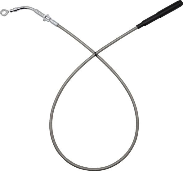 Fat Baggers Inc. Ez Install Cltch Cbl Upper Stock Stainless Braid 118000-C